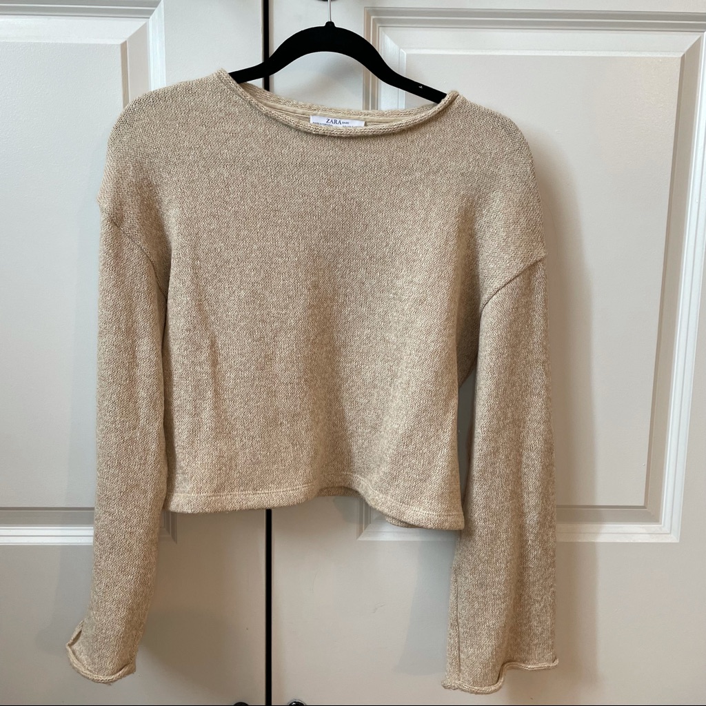 Zara Beige Knit Sweater